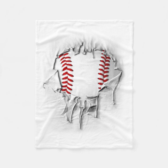 Torn Baseball Fleecefilt (Framsidan)