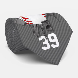 Torn Baseball (personlig) Neck Tie Slips