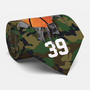 Torn Basketball (camo/personlig) Neck Tie Slips