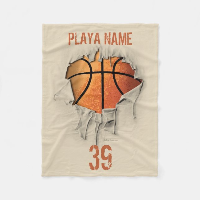 Torn Basketball Fleece Blanket (Framsidan)