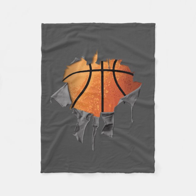 Torn Basketball Fleecefilt (Framsidan)