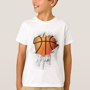 Torn Basketball (nummer och namn) T Shirt