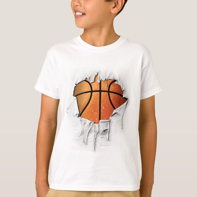 Torn Basketball Tee Shirt (Framsida)