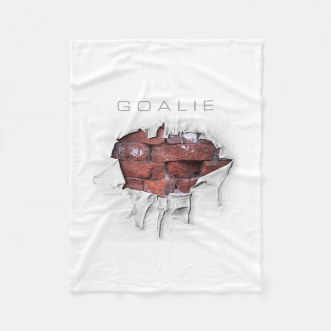 Torn Brick Wall Goalie (Fotboll) Fleecefilt (Framsidan)