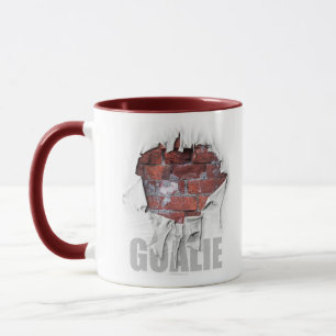 Torn Brick Wall Goalie (Fotboll) Mugg