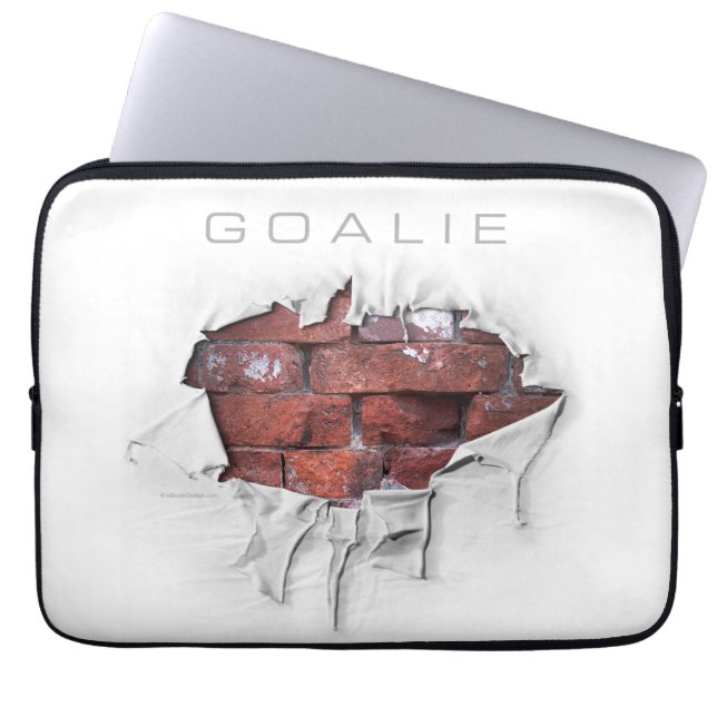 Torn Brick Wall Goalie (Hockey) Laptop Fodral (Framsidan)