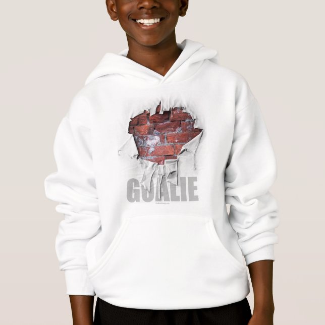 Torn Brick Wall Goalie (Hockey) Tee Shirt (Framsida)