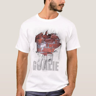 Torn Brick Wall Goalie (Hockey) Tee Shirt