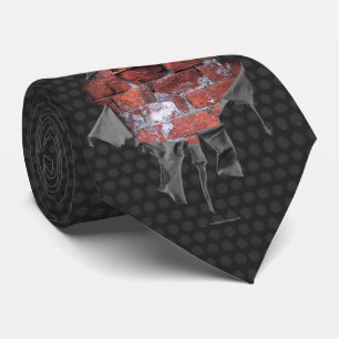 Torn Brick Wall Goalie (Hockey) Tie Slips