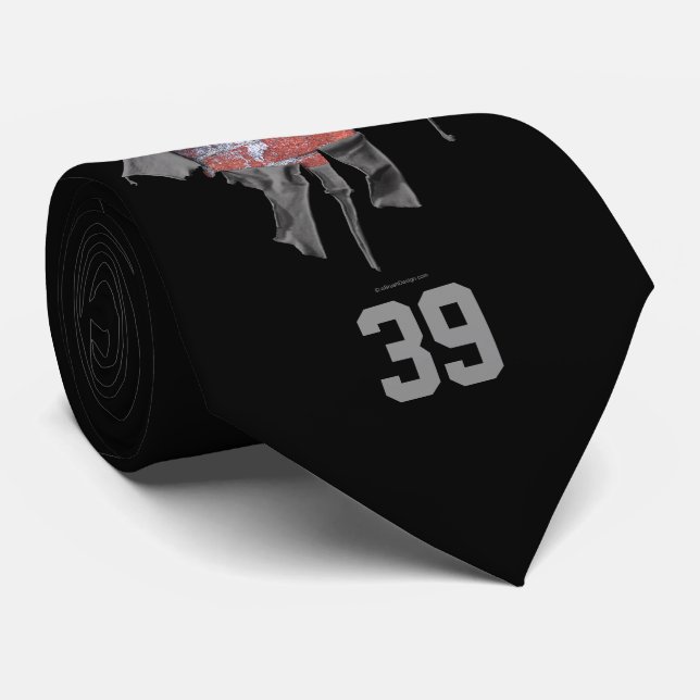 Torn Brick Wall Goalie (Hockey) Tie Slips (Rullad)