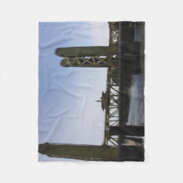 Torn Bridge Fleece Blanket