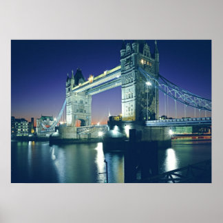 Torn Bridge i Dusk Poster