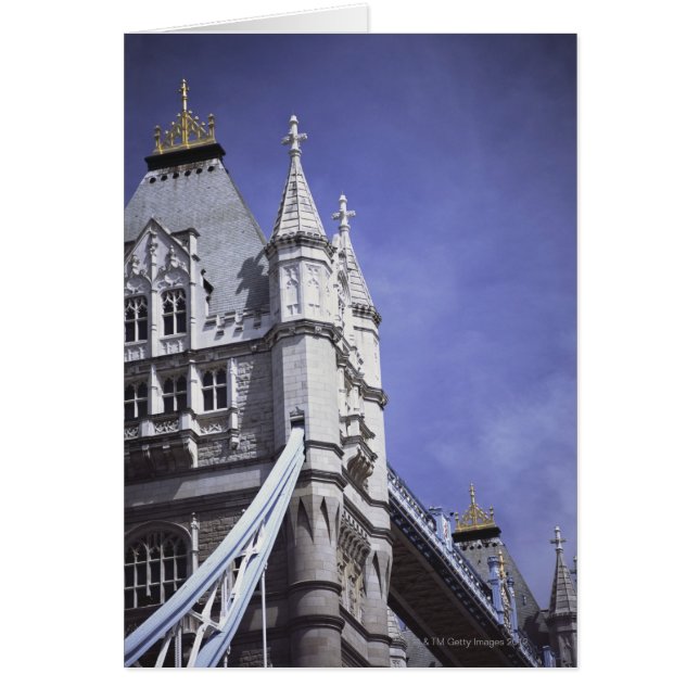 Torn Bridge i London, England Hälsningskort (Framsidan)