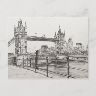 Torn Bridge London 2006 Vykort