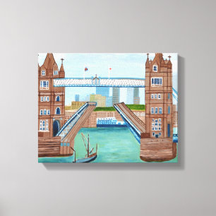 Torn Bridge London Canvas