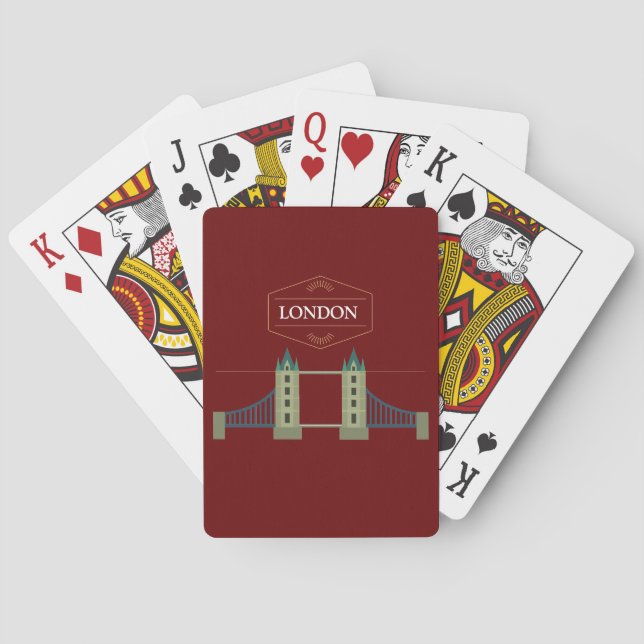 Torn Bridge London Casinokort (Baksidan)