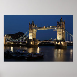 Torn Bridge, London, England Poster