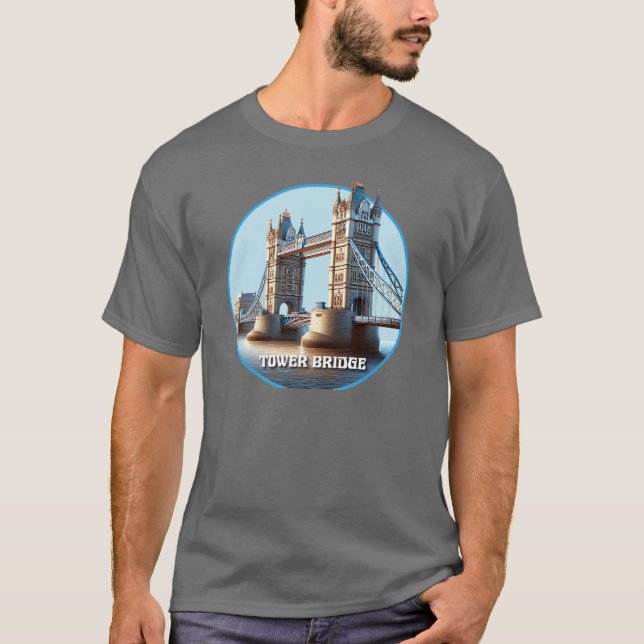 Torn Bridge London England T Shirt (Framsida)