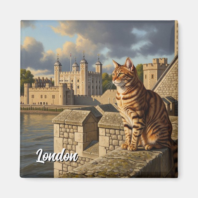 Torn Bridge London Förenade kungariket Travel Magnet (Framsidan)