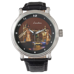 Torn Bridge, London i Night, England (UK) Armbandsur