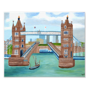 Torn Bridge London Photo EnUtvidgning Fototryck