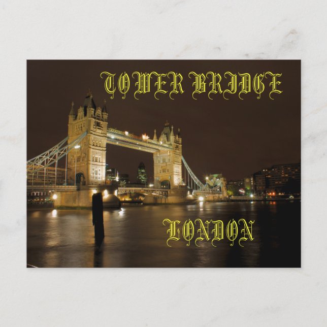 Torn Bridge London Postcard Vykort (Framsida)