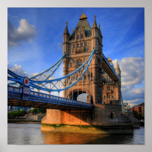 Torn bridge London Poster