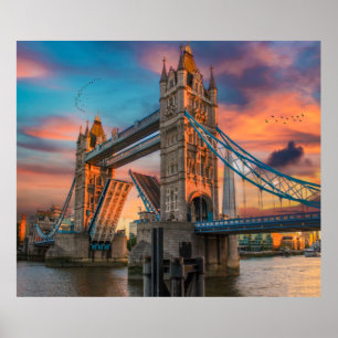 Torn Bridge London Poster