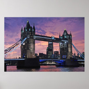 Torn Bridge, London Poster