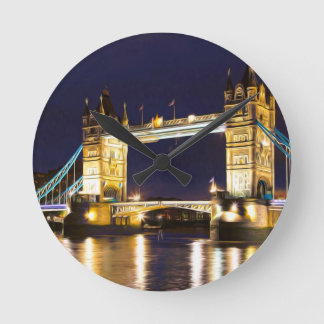 Torn Bridge London Rund Klocka