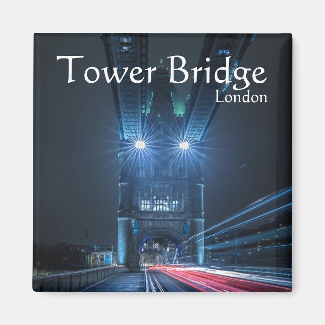 Torn Bridge London Souvenir Magnet (Framsidan)
