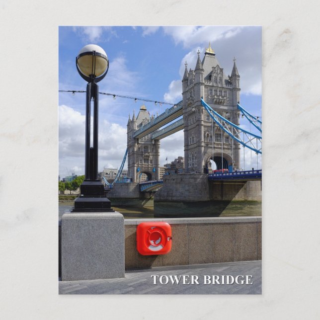 Torn Bridge London UK Postcard Vykort (Framsida)