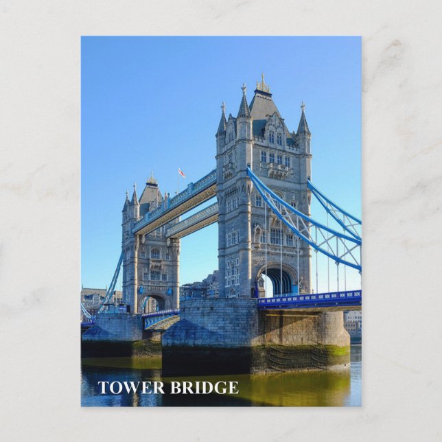 Torn Bridge London UK Postcard Vykort (Framsida)