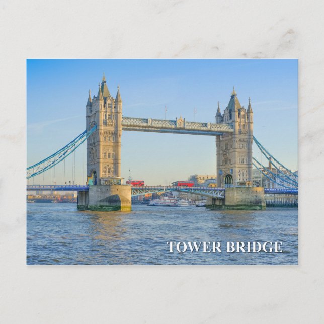 Torn Bridge London UK Postcard Vykort (Framsida)