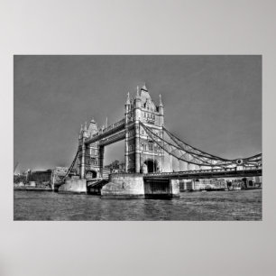 Torn Bridge - London UK Poster