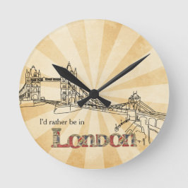 Torn Bridge London Wall Clock Rund Klocka
