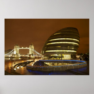 Torn Bridge och Underbarare London Authority Poster