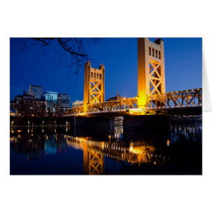 Torn Bridge - Sacramento, CA Hälsningskort