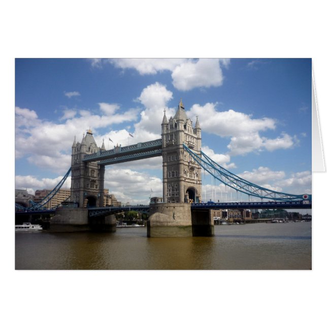 torn-bryggvy hälsningskort (Framsidan Horizontal)