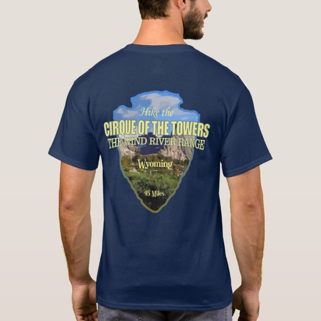 Torn cirkel (pilspets) t shirt (Baksida)