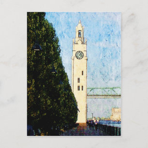 Torn Clock i Montreal Vykort