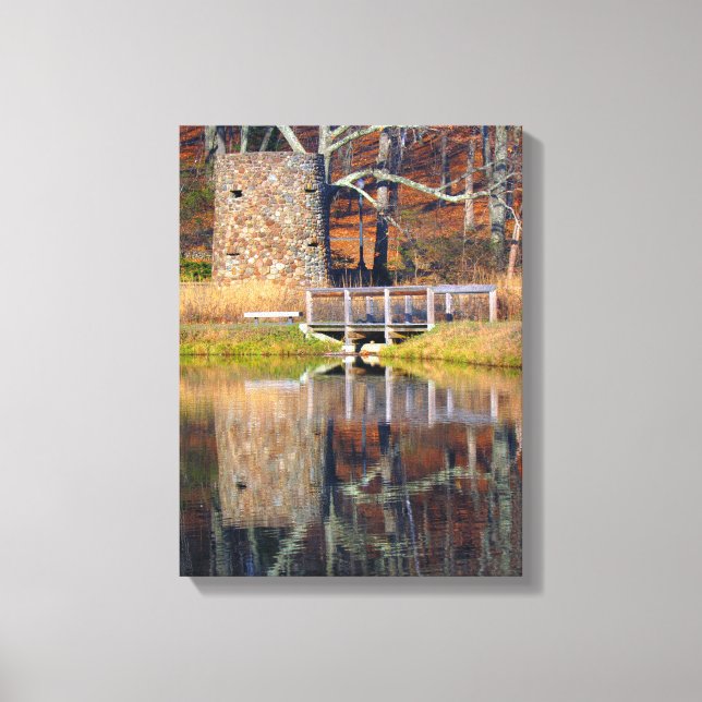 Torn efter dammen canvastryck (Framsida)