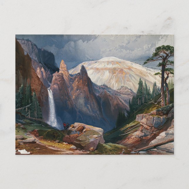 Torn Falls och Sulpher Mountain, Yellowstone Vykort (Framsida)