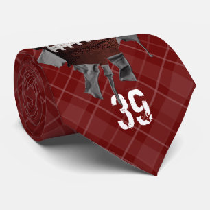 Torn Football Neck Tie Slips