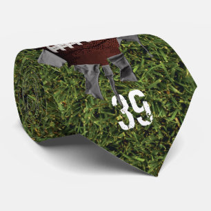 Torn Football Onle Neck Tie Slips