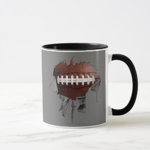 Torn Football Ringer Mugg
