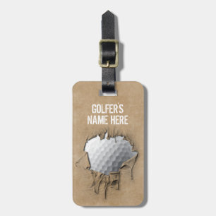 Torn Golf Boll (Personalize) Bagagebricka
