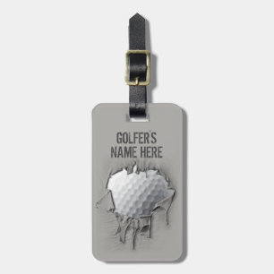 Torn Golf Boll (Personlig) Bagagebricka
