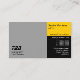 Törn - Grått, Amber och Black Visitkort