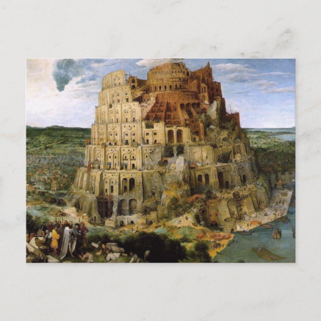 Torn i Babel - 1563 Vykort (Framsida)